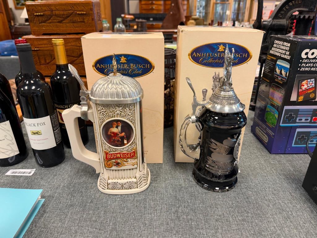 2006 AND 2007 ANHEUSER-BUSCH COLLECTOR'S CLUB MEMBERS ONLY STEINS - 2