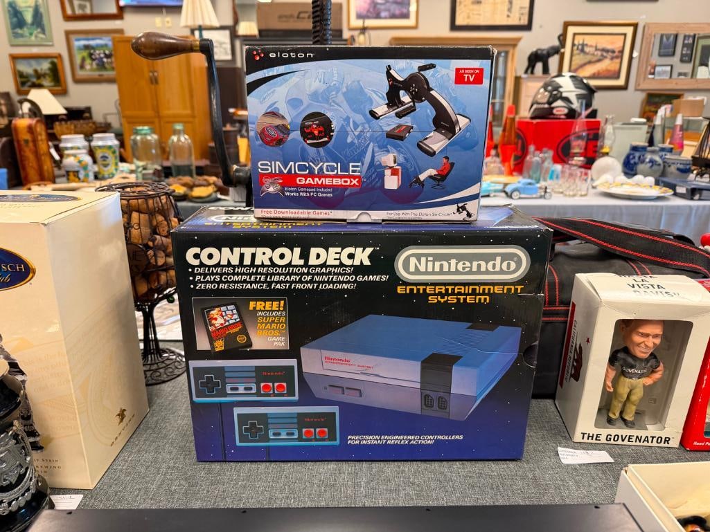 MATTEL INTELLIVISION RETRO GAME MODEL 2609A WITH SIMCYCEL GAMEBOX WITH ORIGINAL BOX - 2