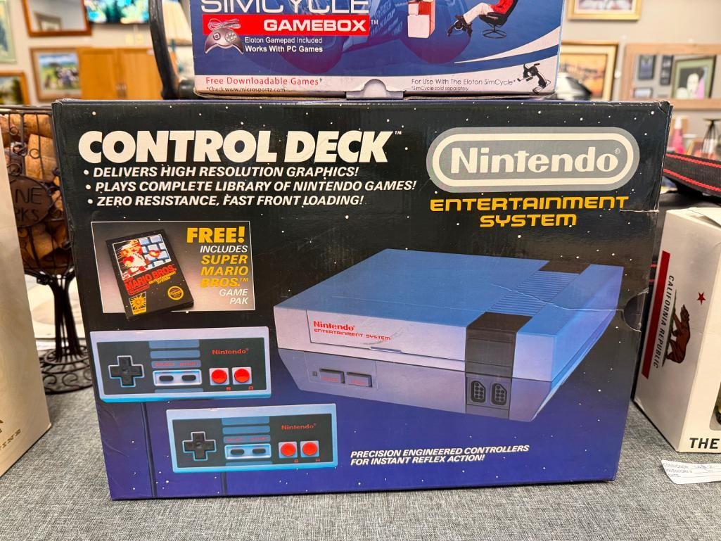 MATTEL INTELLIVISION RETRO GAME MODEL 2609A WITH SIMCYCEL GAMEBOX WITH ORIGINAL BOX - 3