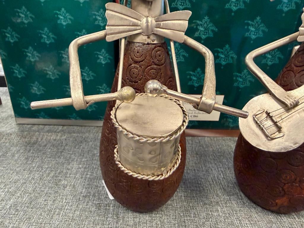 PIER 1 IMPORTS WHIMSICAL CAT MUSICIANS FIGURINES CRAFTED FROM METAL AND WOOD - 11
