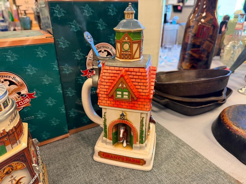1999 AND 2003 ANHEUSER-BUSCH / BUDWEISER COLLECTORS CLUB MEMBERS ONLY BEER STEINS - 12