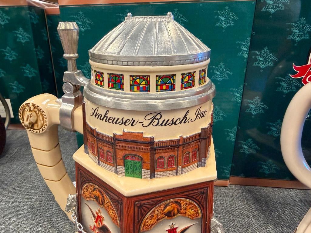 1999 AND 2003 ANHEUSER-BUSCH / BUDWEISER COLLECTORS CLUB MEMBERS ONLY BEER STEINS - 4