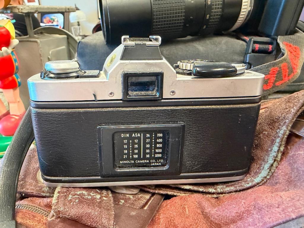 VINTAGE MINOLTA XG 9 AND PENTAX A3000 SLR 35 MM FILM CAMERAS - 9