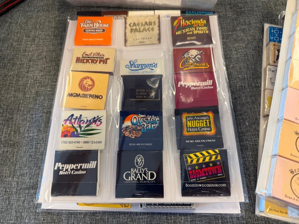 OVER 200 ASSORTED MATCHBOOKS FROM VARIOUS ESTABLISHMENTS HOTELS, CASINOS, RESTAURANTS, ETC. - 18
