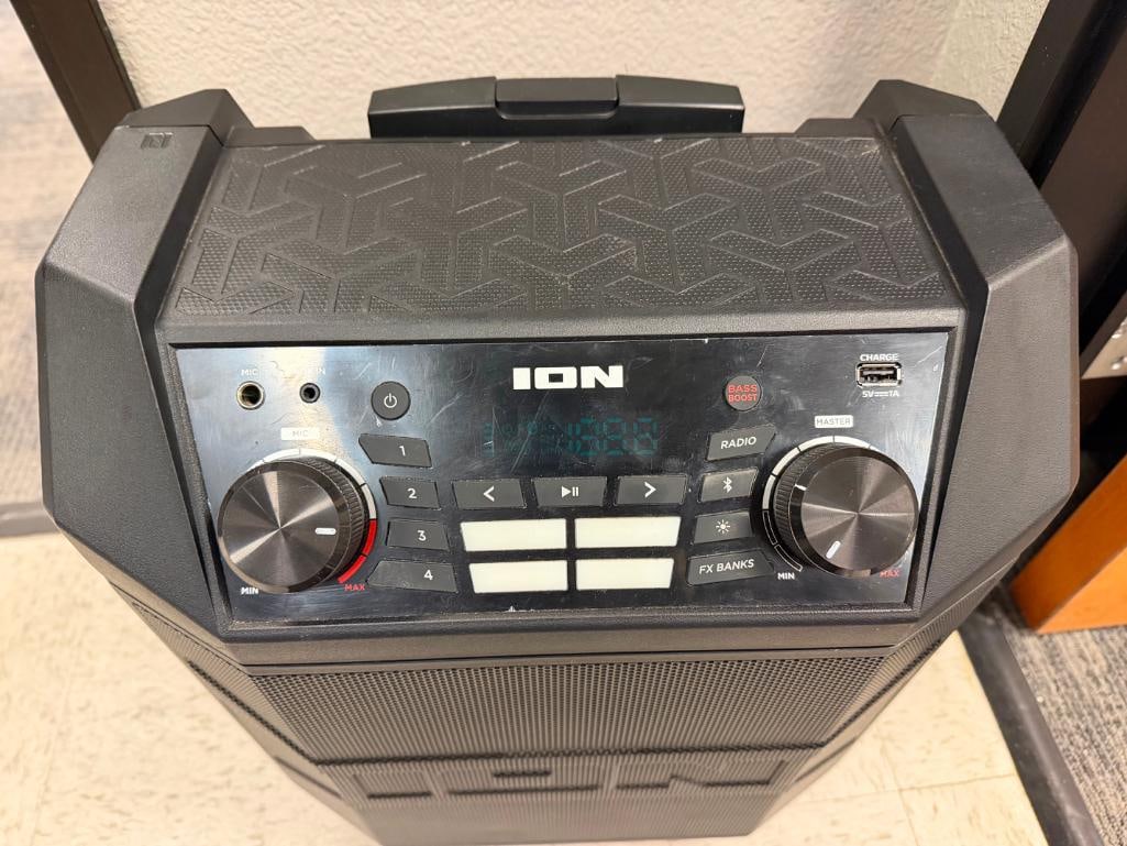 ION AUDIO PARTY BOOM FX iPA101A BLUETOOTH PORTABLE SPEAKER - 3