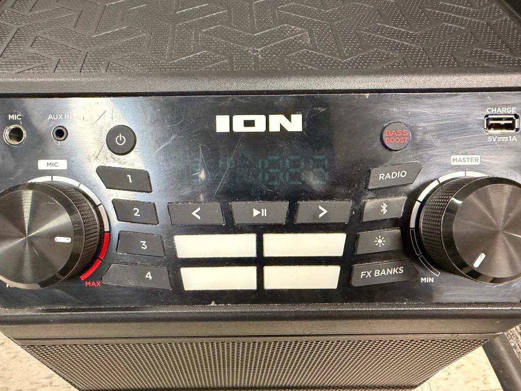 ION AUDIO PARTY BOOM FX iPA101A BLUETOOTH PORTABLE SPEAKER - 5