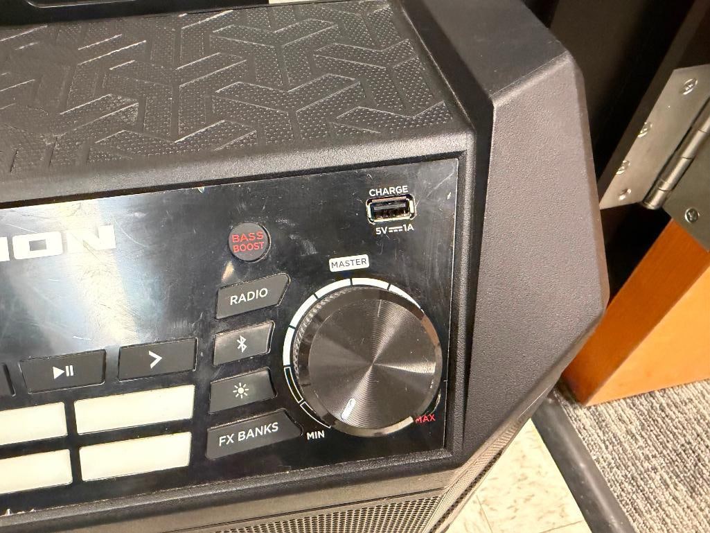 ION AUDIO PARTY BOOM FX iPA101A BLUETOOTH PORTABLE SPEAKER - 6