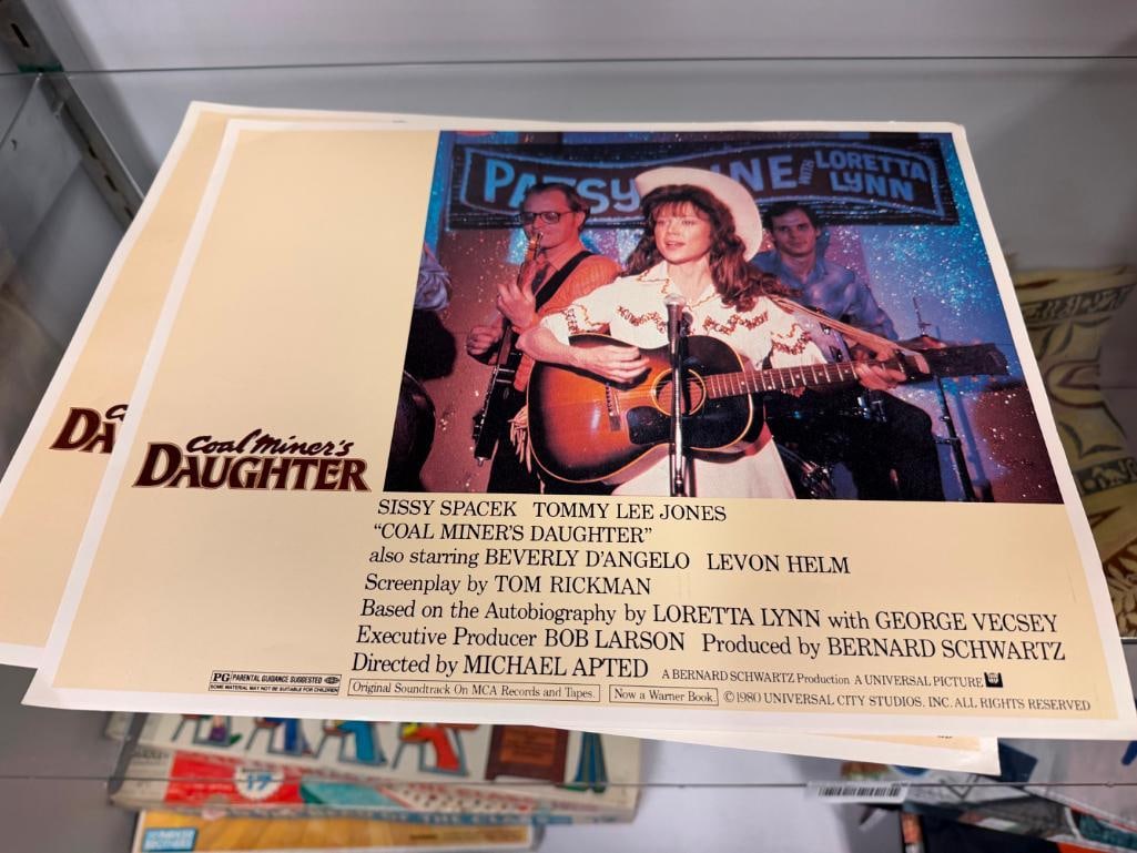 THREE VINTAGE 1980 LOBBY CARDS FOR " COAL MINER'S DAUGHTER " FILM FEATURING SISSY SPACEK - 10