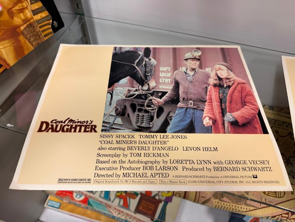 THREE VINTAGE 1980 LOBBY CARDS FOR " COAL MINER'S DAUGHTER " FILM FEATURING SISSY SPACEK - 11