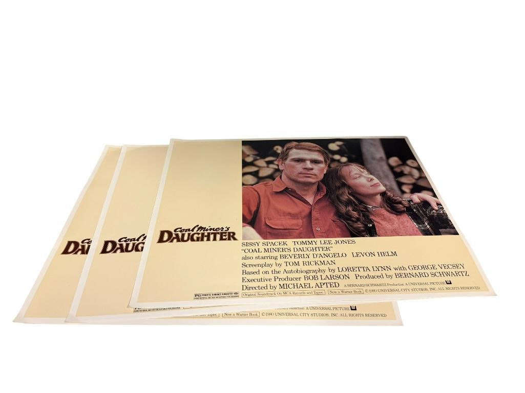 THREE VINTAGE 1980 LOBBY CARDS FOR " COAL MINER'S DAUGHTER " FILM FEATURING SISSY SPACEK (1 of 11)