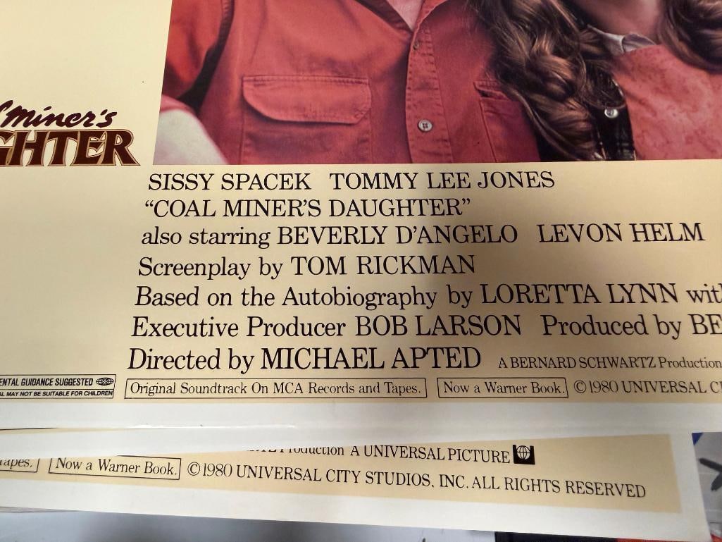 THREE VINTAGE 1980 LOBBY CARDS FOR " COAL MINER'S DAUGHTER " FILM FEATURING SISSY SPACEK - 7
