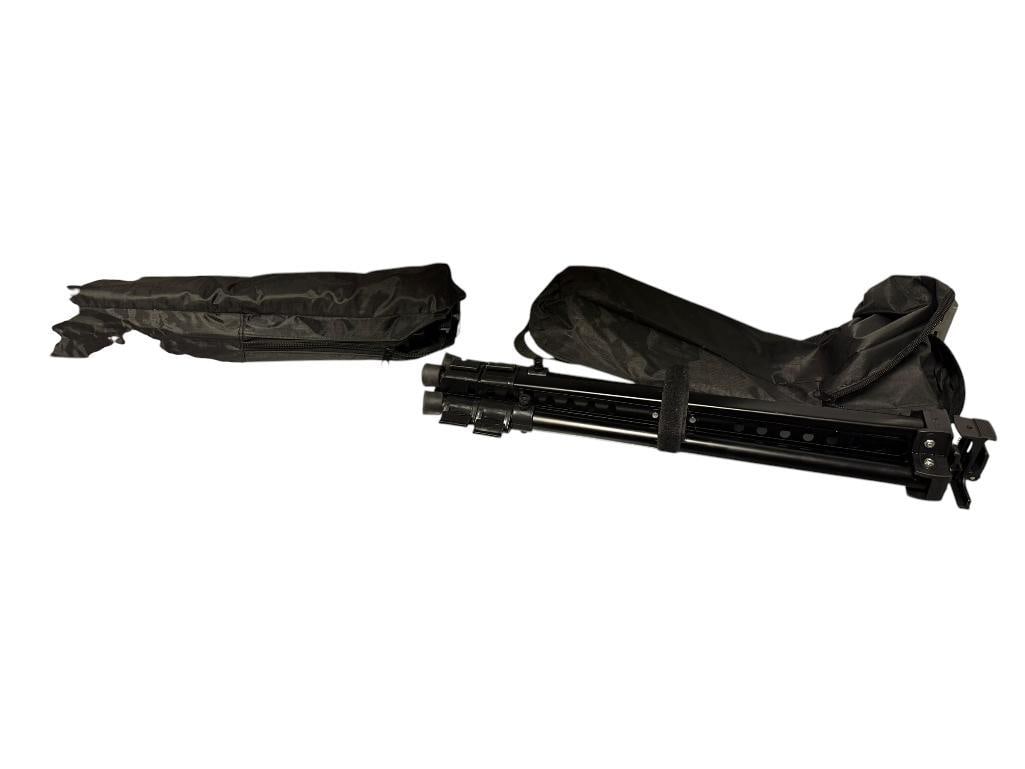 TWO PORTABLE TRI-POD ART EASELS WITH TELESCOPING LEGS (1 of 11)