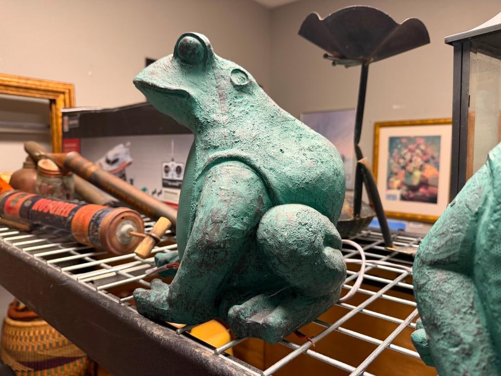 PAIR OF OSD AUDIO FIGURAL FROG OUTDOOR GARDEN / PATIO SPEAKERS - 6