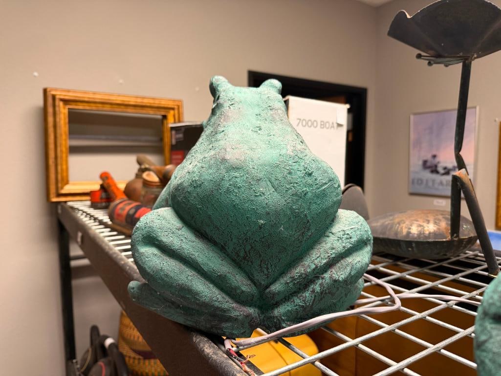 PAIR OF OSD AUDIO FIGURAL FROG OUTDOOR GARDEN / PATIO SPEAKERS - 7