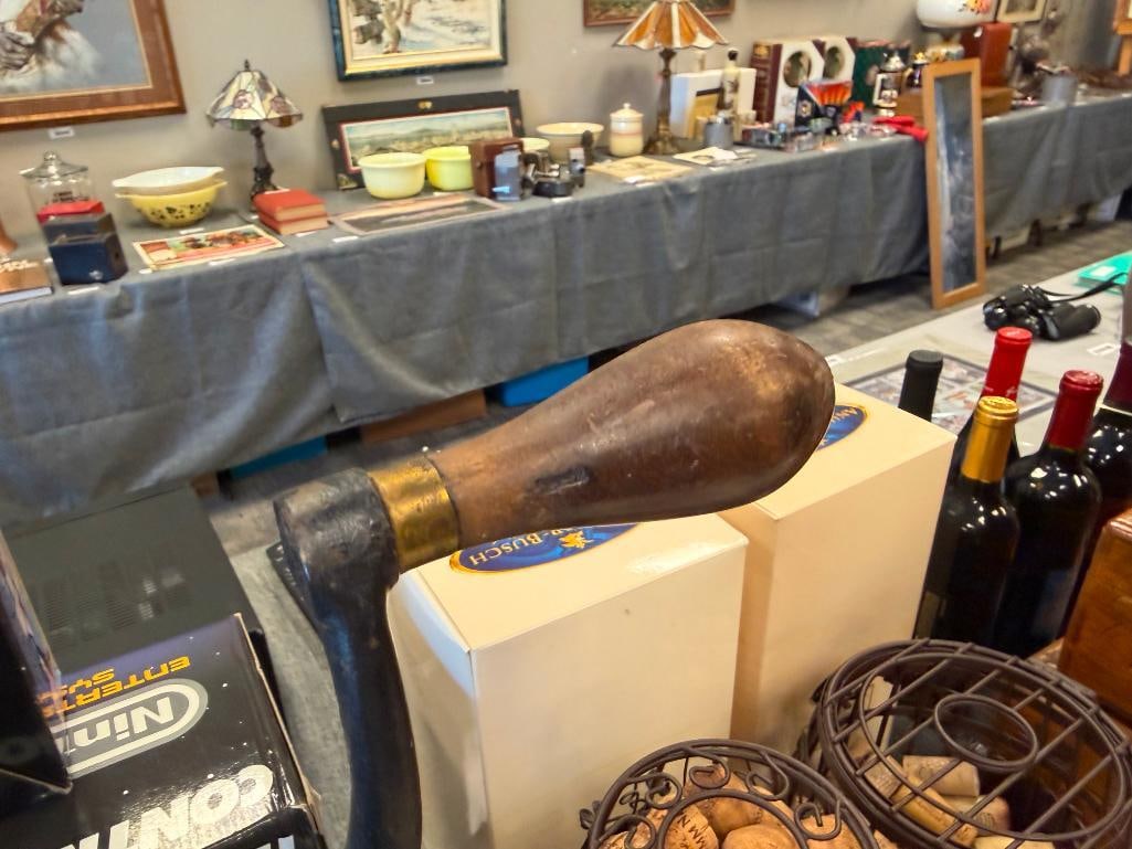 ENTERPRISE MFG. CO HAND CRANK SAUSAGE STUFFER / LARD PRESS / FRUIT PRESS - 7