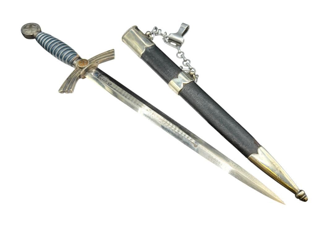 WWII GERMAN OFFICER'S FIRST MODEL LUFTWAFFE DAGGER MADE BY PAUL WEYERSBERG & CO. (1 of 13)