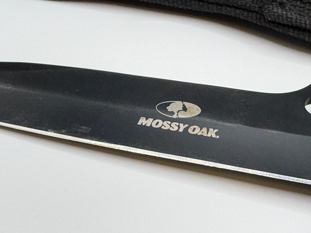 MOSSY OAK FIXED BLADE HUNTING KNIFE WITH TANTO STYLE BLADE - 3