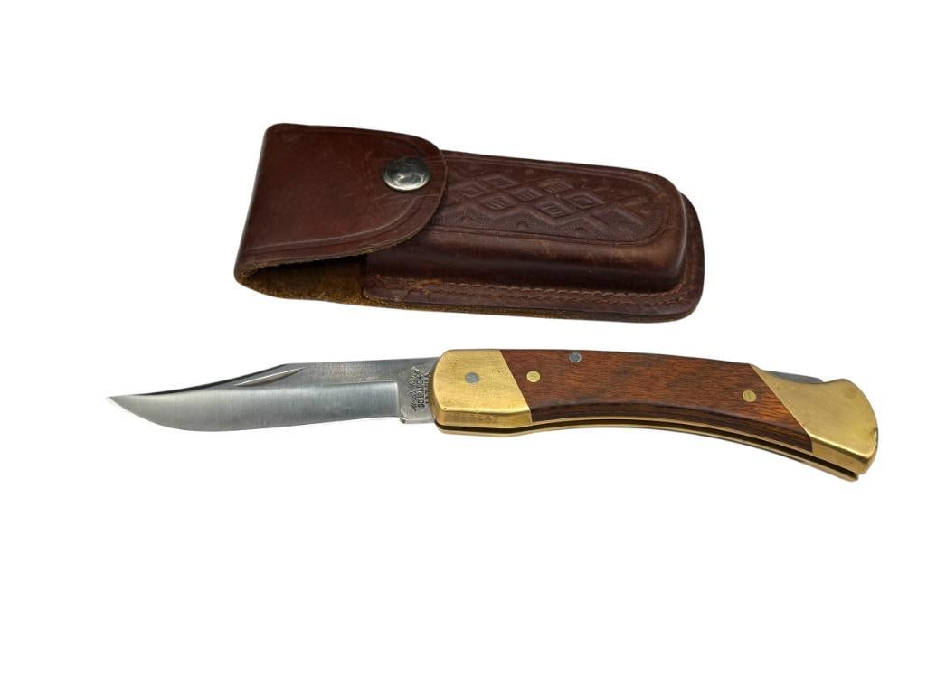VINTAGE UNCLE HENRY SCHRADE + LB7 MODEL LOCK BACK FOLDING KNIFE (1 of 7)