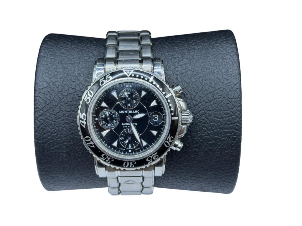 MEN'S MONTBLANC MEISTERSTUCK SPORT CHRONOGRAPH AUTOMATIC WRISTWATCH (1 of 6)