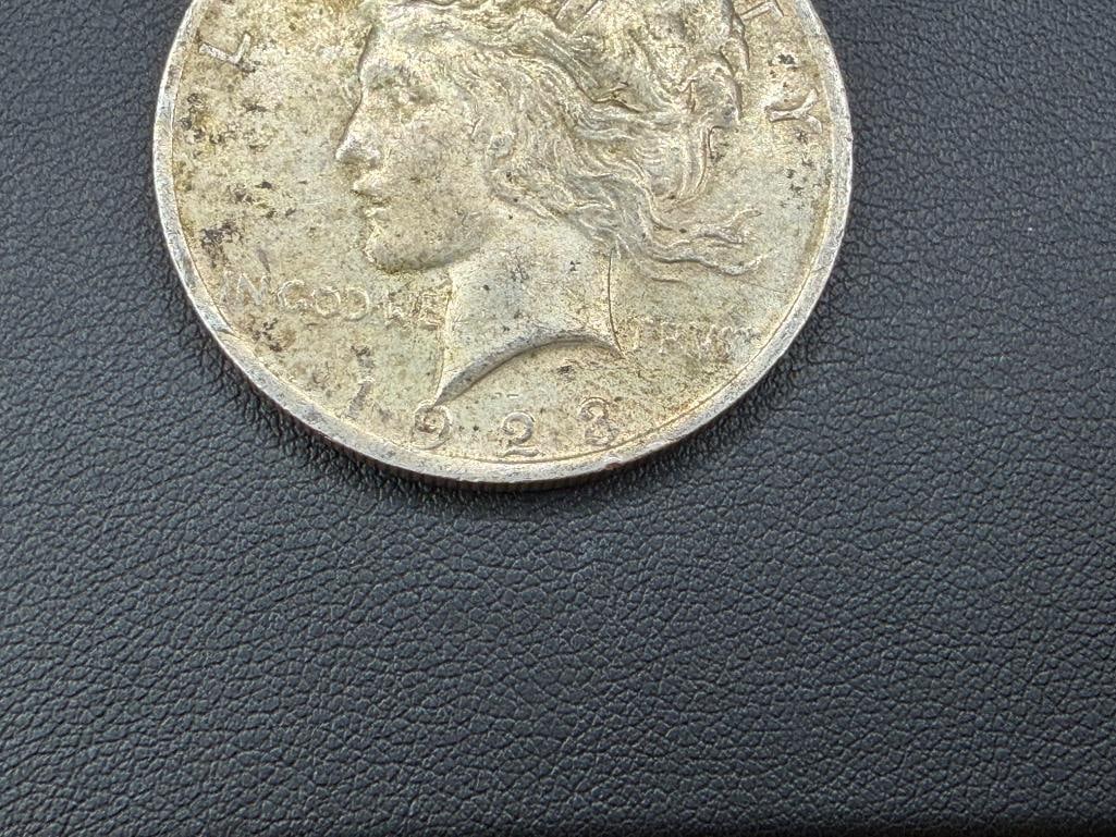 1923 U.S. PEACE SILVER DOLLAR - 3