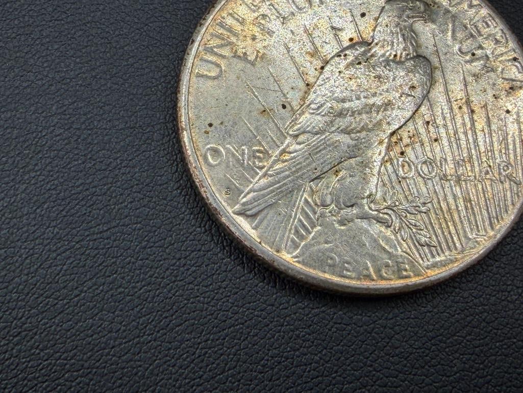 1923-S U.S. PEACE SILVER DOLLAR - 6
