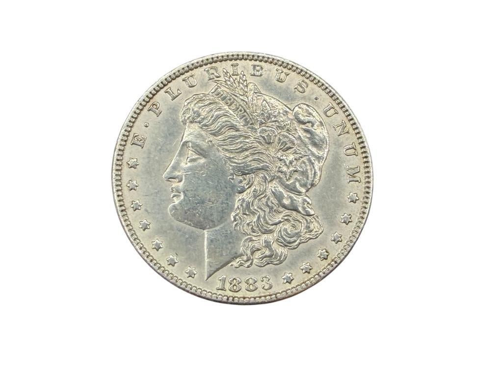 1883 U.S. MORGAN SILVER DOLLAR: 90% SILVER