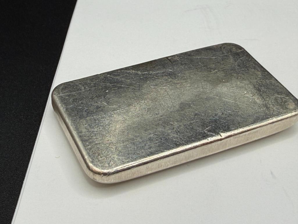 .999 FINE SILVER 5 TROY OUNCE BAR FEATURING PAUL REVERE STAMPED DESIGN - 6