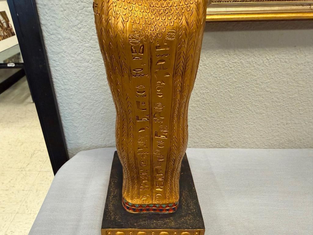 SUMMIT COLLECTION RESIN DECORATIVE REPLICA STATUE OF TUTANKHAMUN SARCOPHAGUS - 11