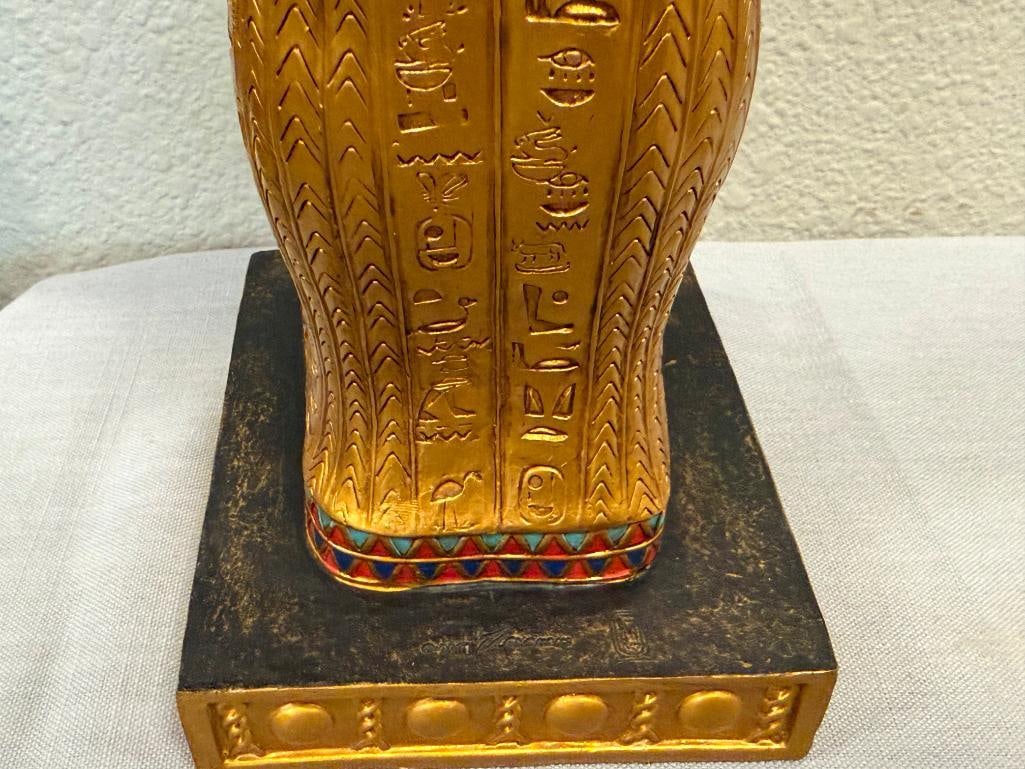 SUMMIT COLLECTION RESIN DECORATIVE REPLICA STATUE OF TUTANKHAMUN SARCOPHAGUS - 13