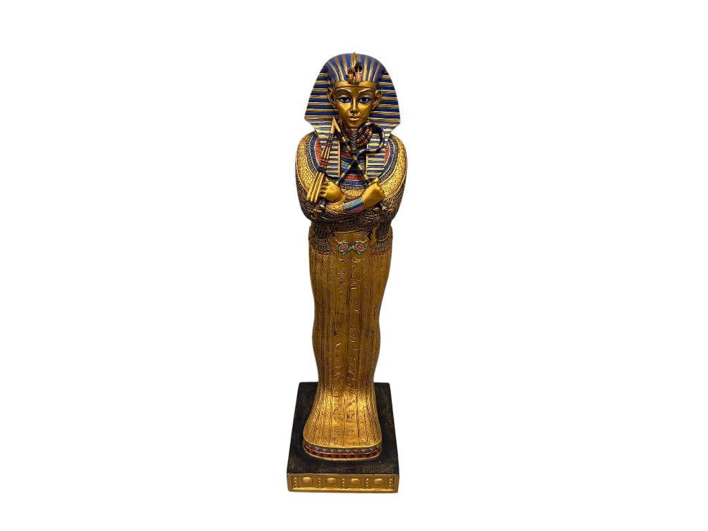 SUMMIT COLLECTION RESIN DECORATIVE REPLICA STATUE OF TUTANKHAMUN SARCOPHAGUS (1 of 14)
