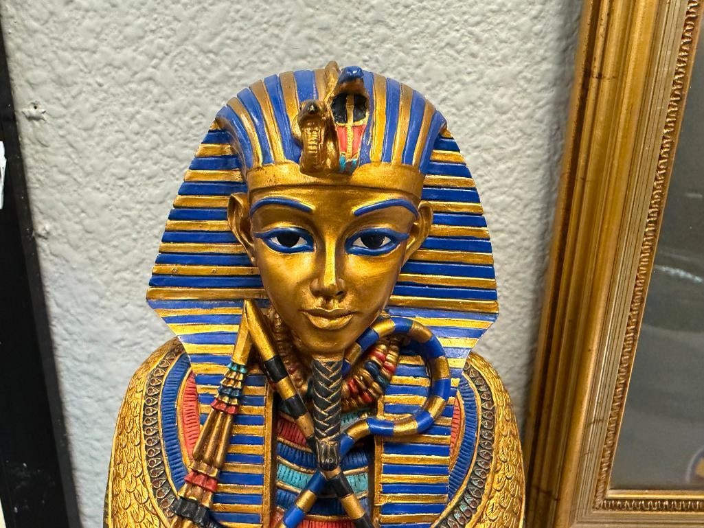 SUMMIT COLLECTION RESIN DECORATIVE REPLICA STATUE OF TUTANKHAMUN SARCOPHAGUS - 4