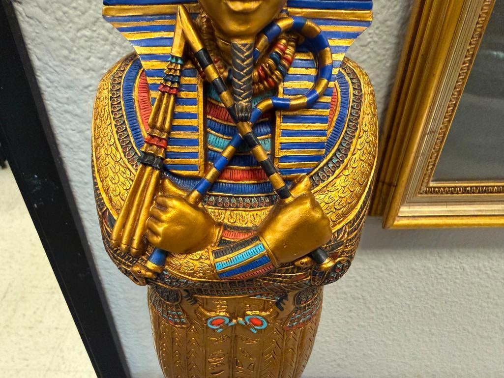 SUMMIT COLLECTION RESIN DECORATIVE REPLICA STATUE OF TUTANKHAMUN SARCOPHAGUS - 5