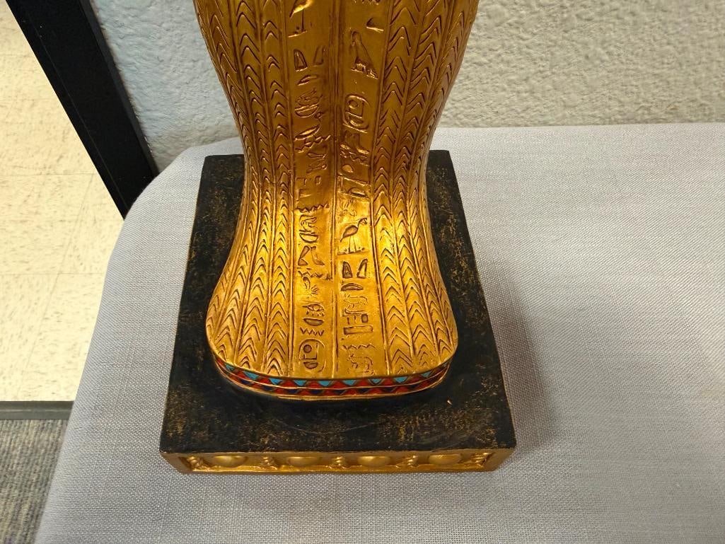 SUMMIT COLLECTION RESIN DECORATIVE REPLICA STATUE OF TUTANKHAMUN SARCOPHAGUS - 7