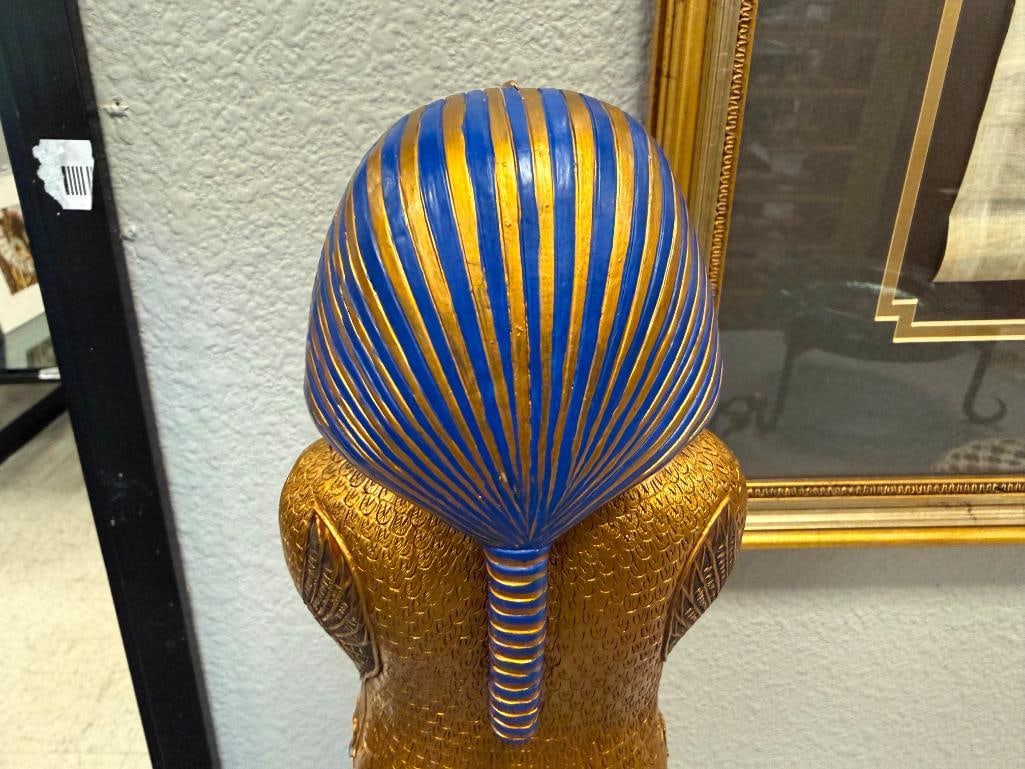 SUMMIT COLLECTION RESIN DECORATIVE REPLICA STATUE OF TUTANKHAMUN SARCOPHAGUS - 9