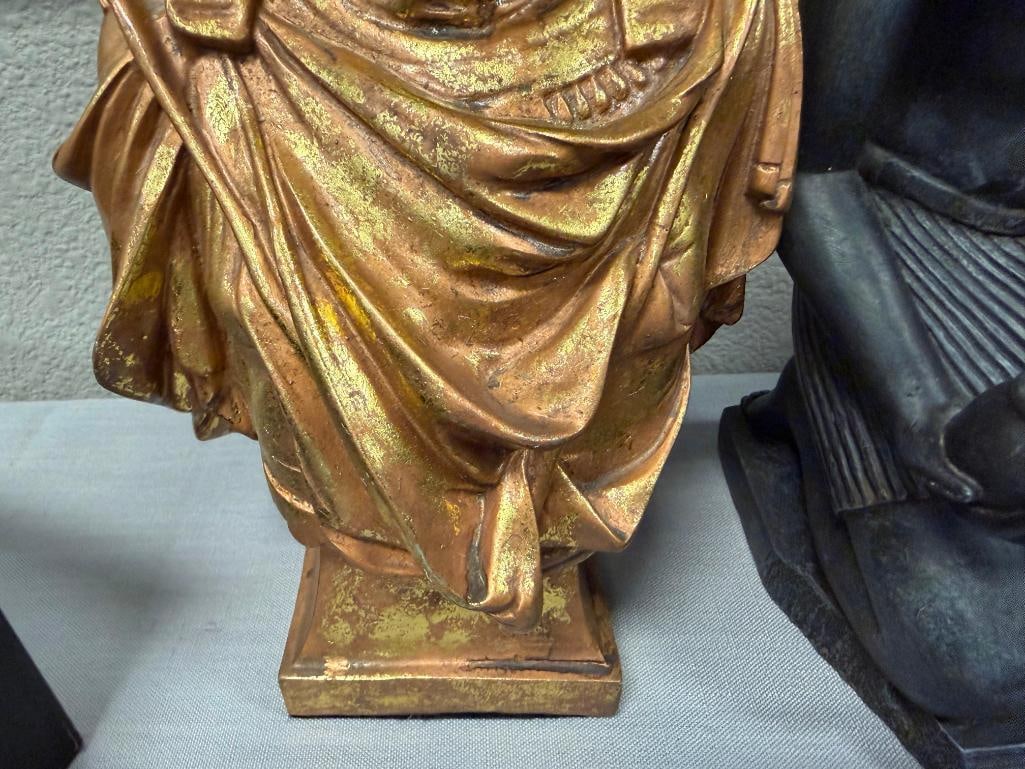 DECORATIVE EGYPTIAN STATUES, BUST AND FIGURAL PICTURE HOLDER - 14