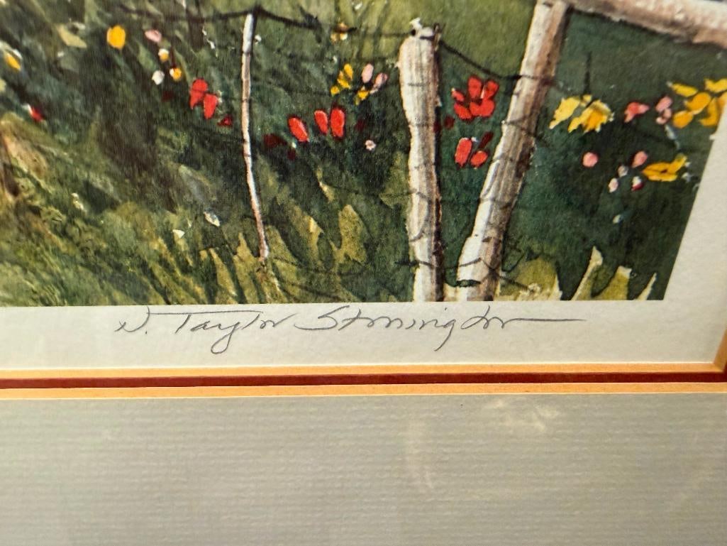 NANCY TAYLOR STONINGTON AMERICAN ARTIST PENCIL SIGNED PRINT TITLED TENAKEE NO. 522/650 - 3