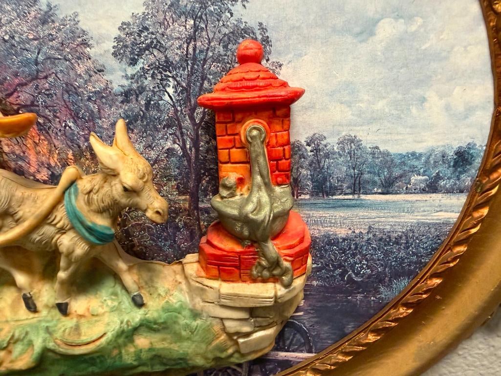 PAIR OF VINTAGE ITALIAN 3D WALL ART PLAQUES - 4