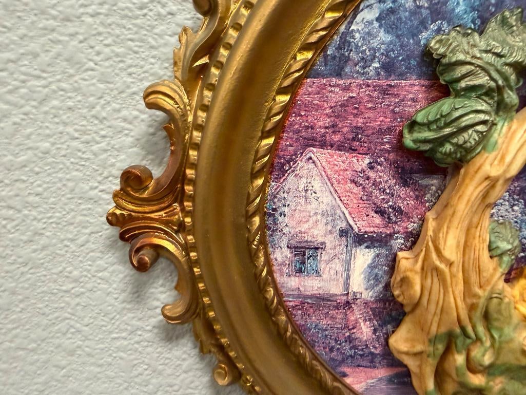 PAIR OF VINTAGE ITALIAN 3D WALL ART PLAQUES - 9