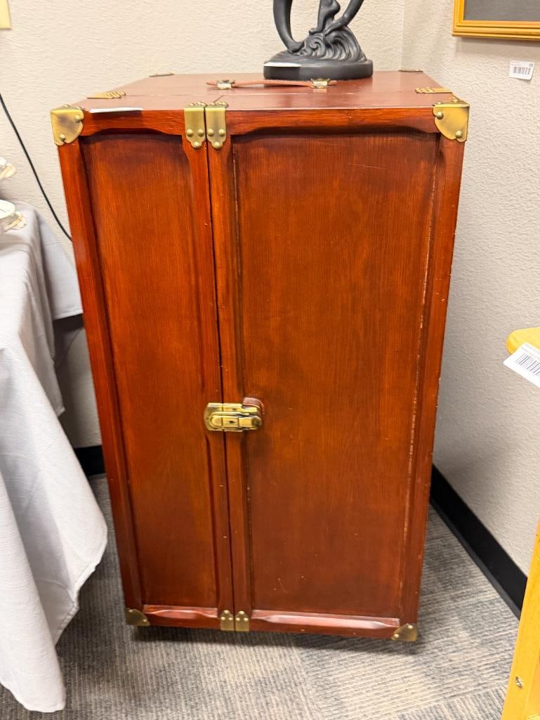 POTTERY BARN THURSTON TRUNK CABINET - 10