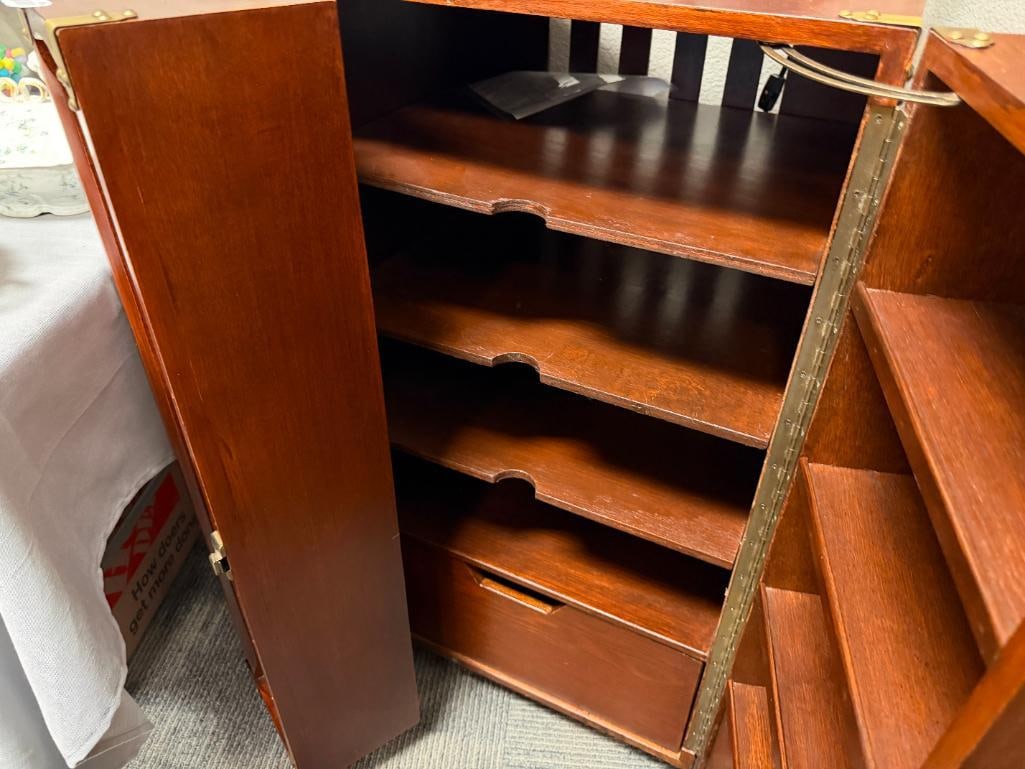 POTTERY BARN THURSTON TRUNK CABINET - 4