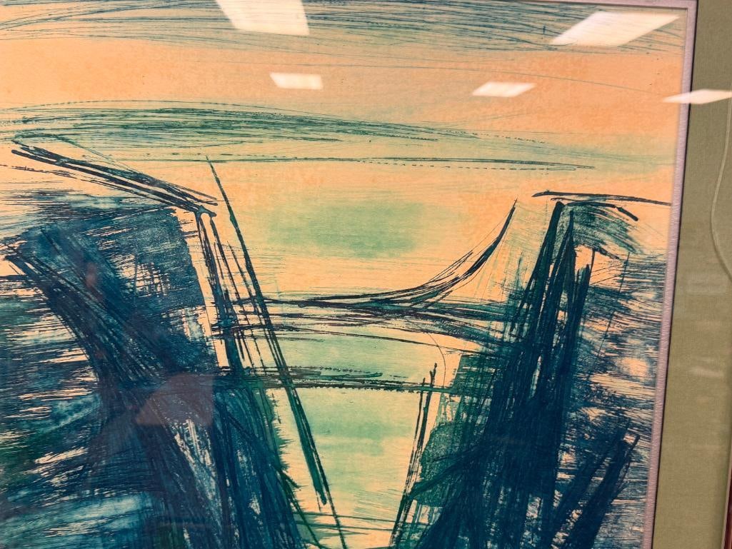 TERRY HAASS CZECH BORN ARTIST LIMITED EDITION AQUATINT ETCHING TITLED PERSIAN SUITE I - 3