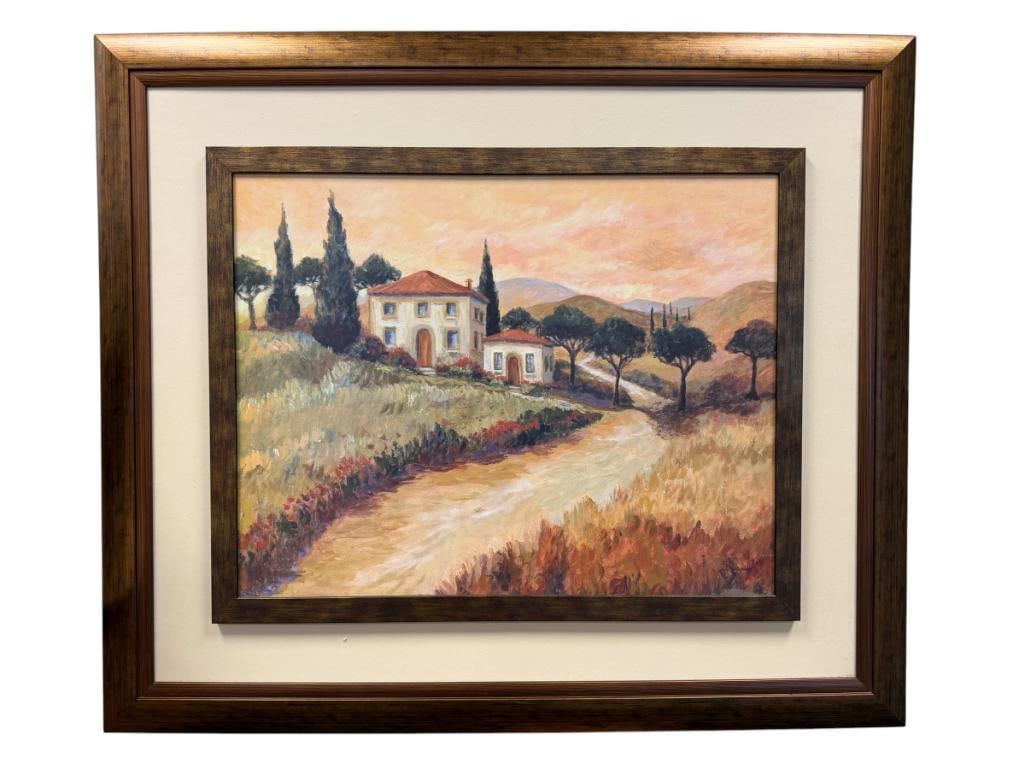 J. MARGOSIAN PRINT ON BOARD OF A COUNTRY SIDE VILLA (1 of 9)
