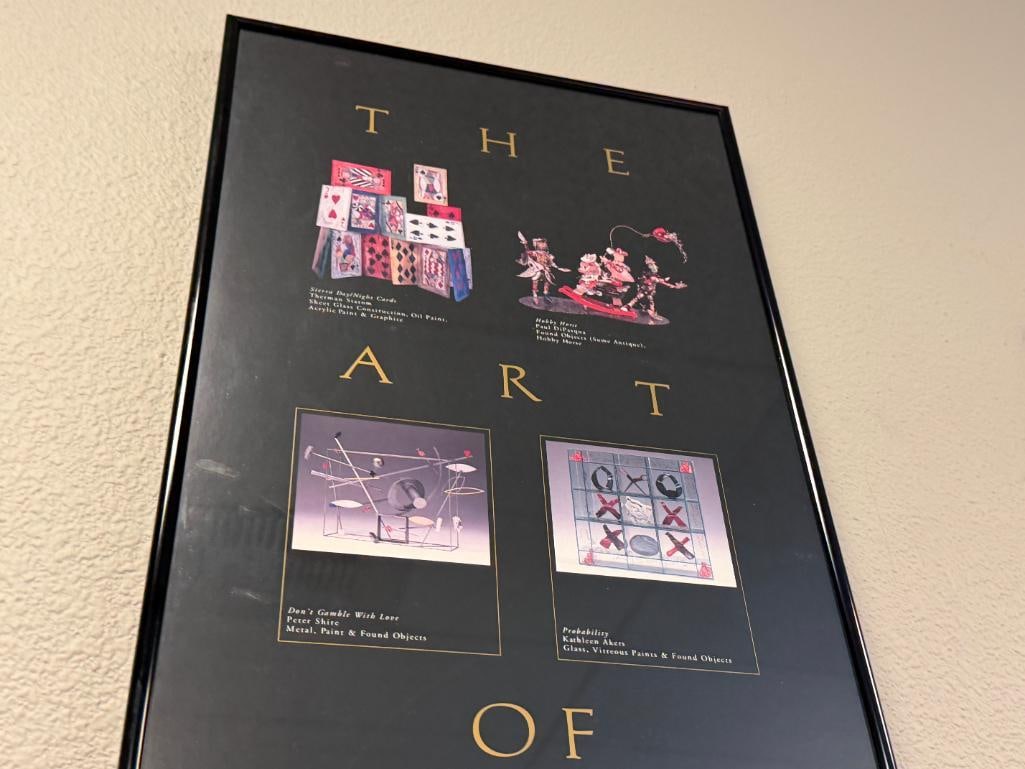 HARRAH'S CASINO 1987 COMMEMORATIVE POSTER AND THE ART OF GAMING POSTER - 3