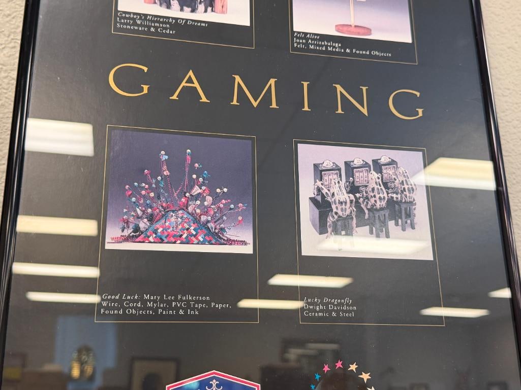 HARRAH'S CASINO 1987 COMMEMORATIVE POSTER AND THE ART OF GAMING POSTER - 4