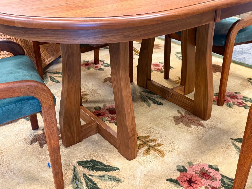 MID-CENTURY MODERN DINING SET WITH FOUR CHAIRS - 6