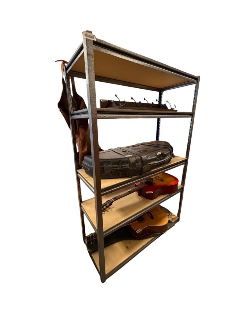 HEAVY DUTY METAL FIVE-TIER ADJUSTABLE STORAGE SHELF (1 of 4)