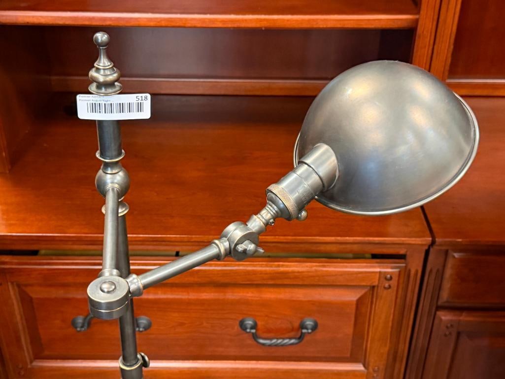 INDUSTRIAL STYLE FLOOR LAMP IN BRASS PATINA FINISH - 7