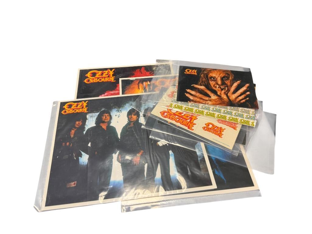 OZZY OZBOURNE ROCK N ROLL MEMORABILIA INCLUDING PROMOTIONAL PHOTO POSTERS BY MONOWISE (1 of 12)