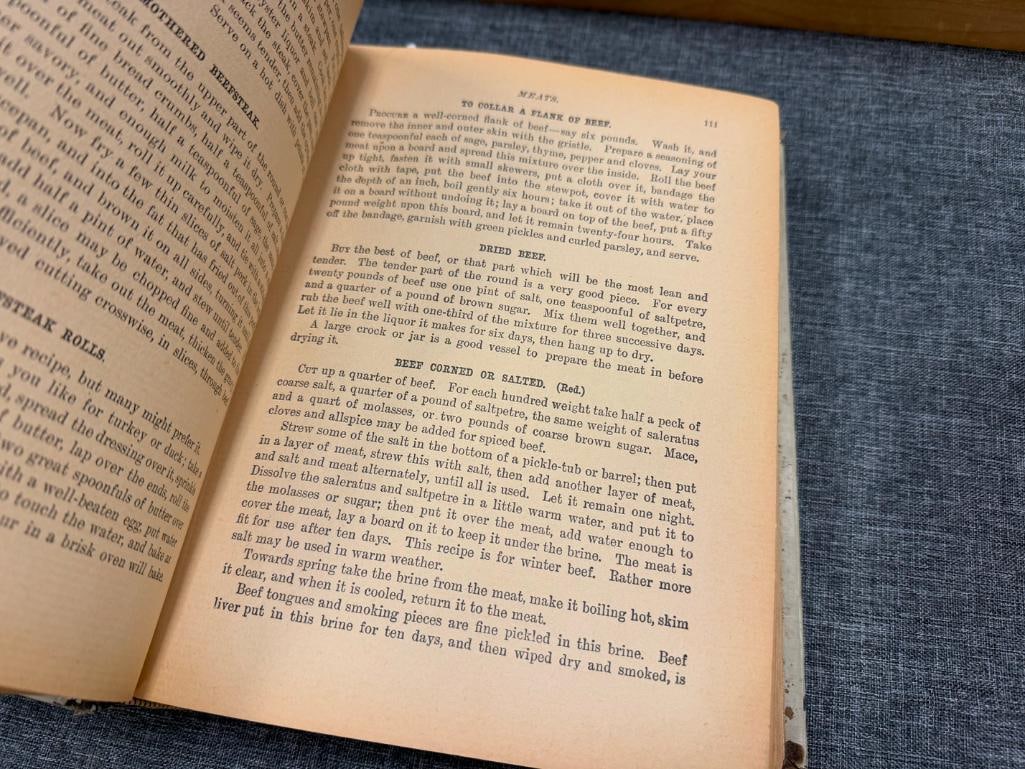 1903 THE WHITE HOUSE COOK BOOK BY HUGO ZIEMANN AND MRS. F.L. GILETTE - 10