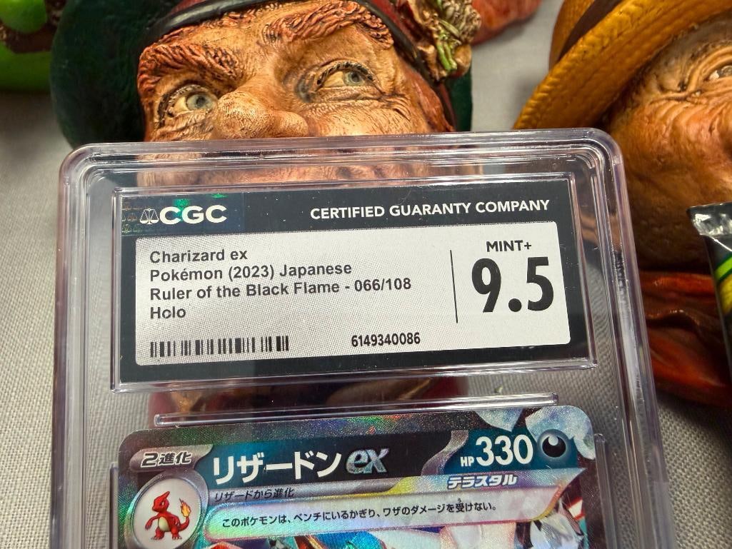 2023 JAPANESE CAHIZARD RULER OF THE BLACK FLAME CARD CGC GRADED MINT+ 9.5 PLUS SEALED PACK - 4
